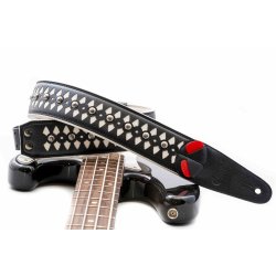 RightOn! Armour White Guitar Strap